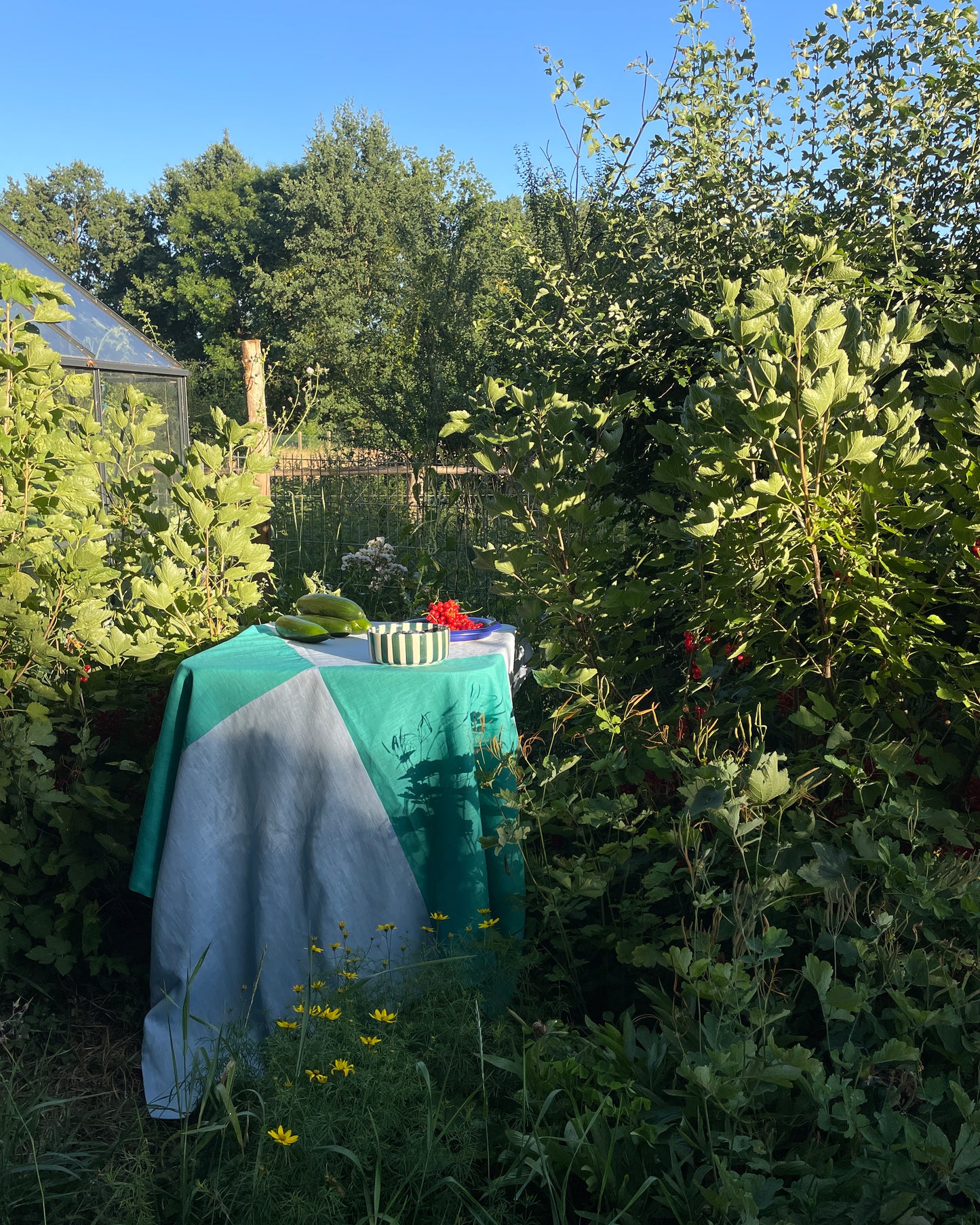Tischdecke PICNIC hellblau-grün Bild 3