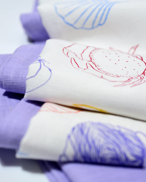 Tischdecke L'HUÎTRE ET SES AMIS weiß & multicolour Bild 5