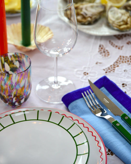 Teller DINNER ZIGZAG rot Bild 3