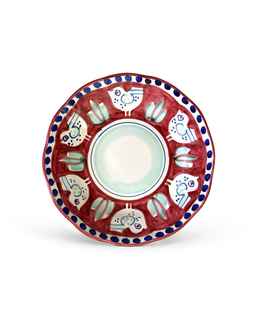 Teller HENNE rot Bild 2