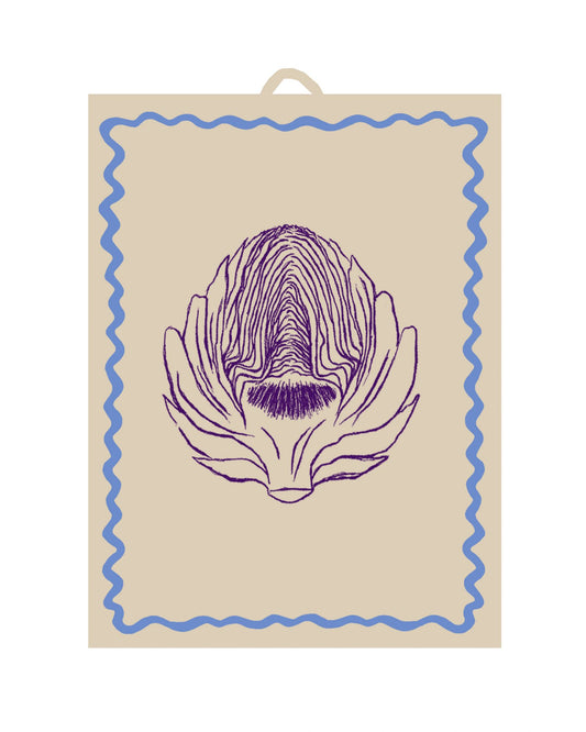 Geschirrtuch L'ARTICHAUT beige & violett Bild 2