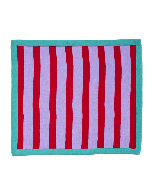 Tischset MARINIÈRE flieder & rot Bild 2