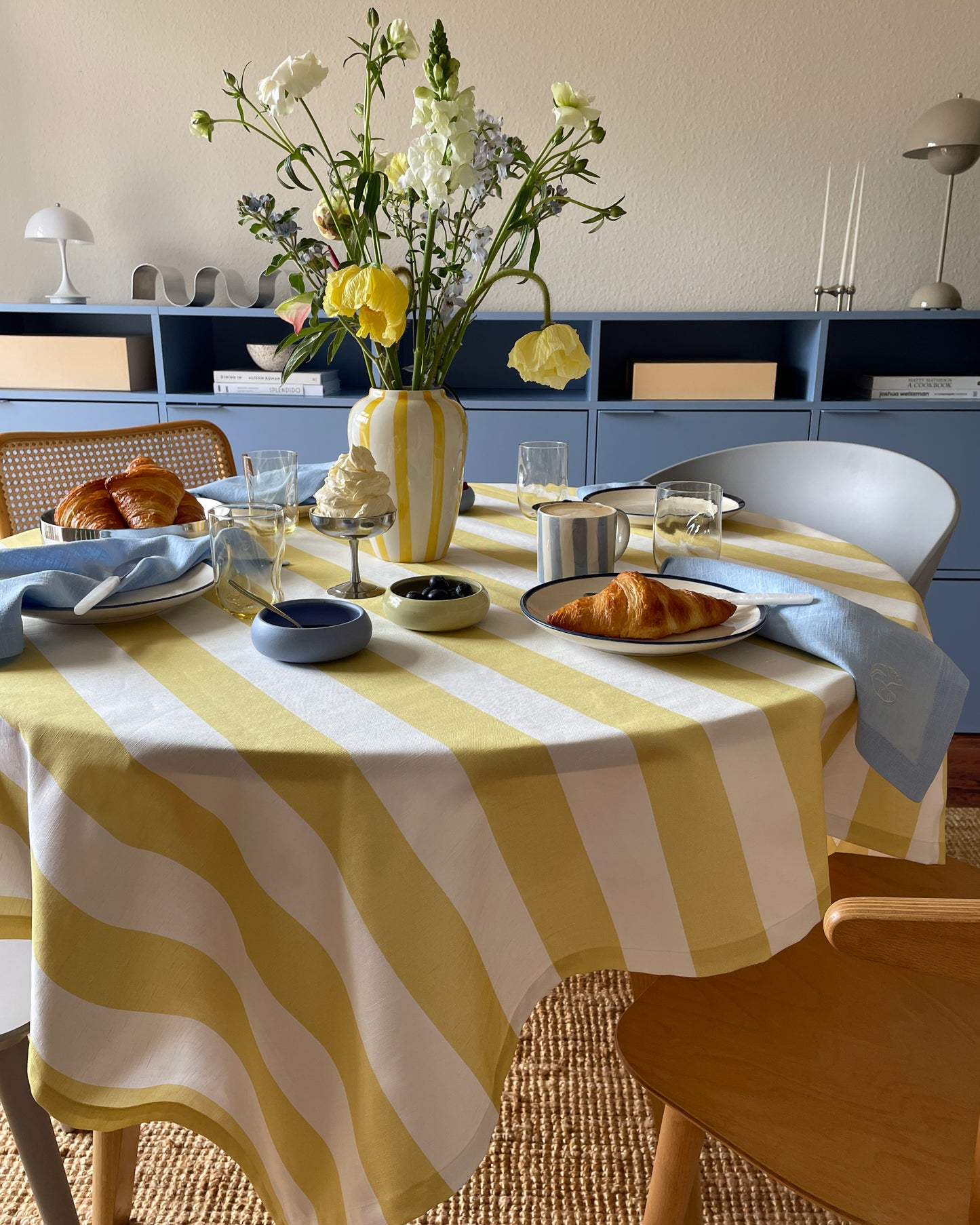 Tischdecke BIG STRIPES SQUARE gelb Bild 3