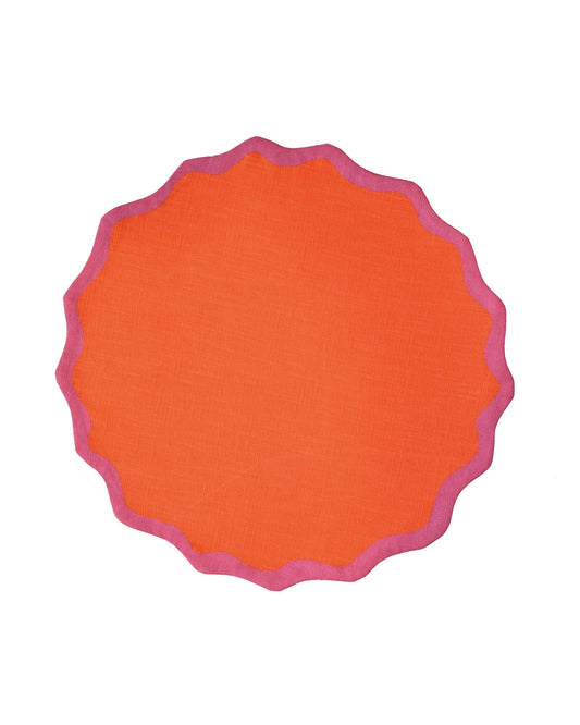 Tischset VAGUE orange & rosa Bild 2