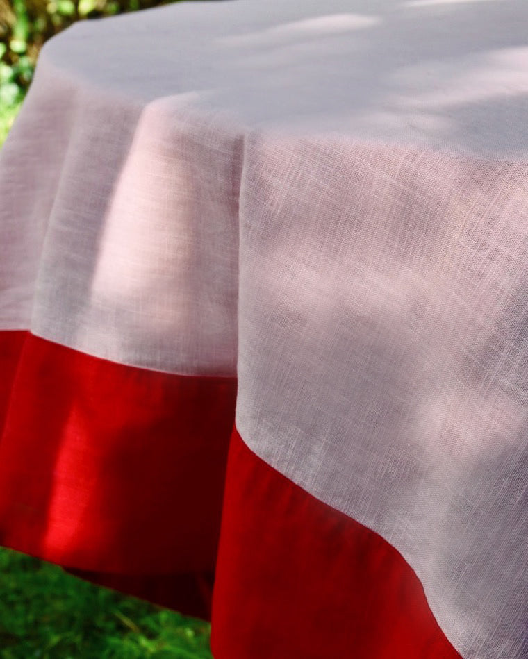 Tischdecke PIQUE-NIQUE EN ROSE rosa & rot Bild 3