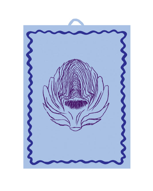 Geschirrtuch L'ARTICHAUT hellblau & violett Bild 2