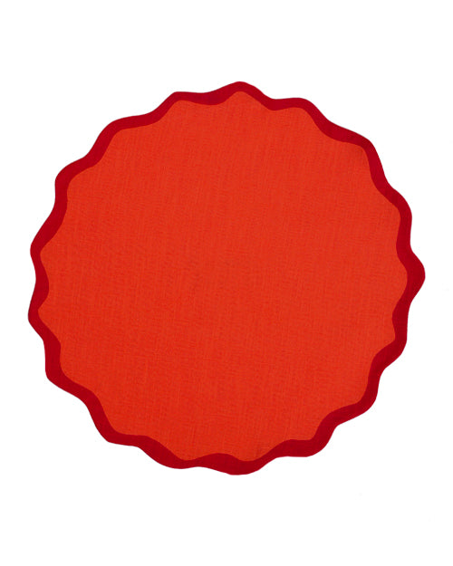 Tischset VAGUE orange & rot Bild 2