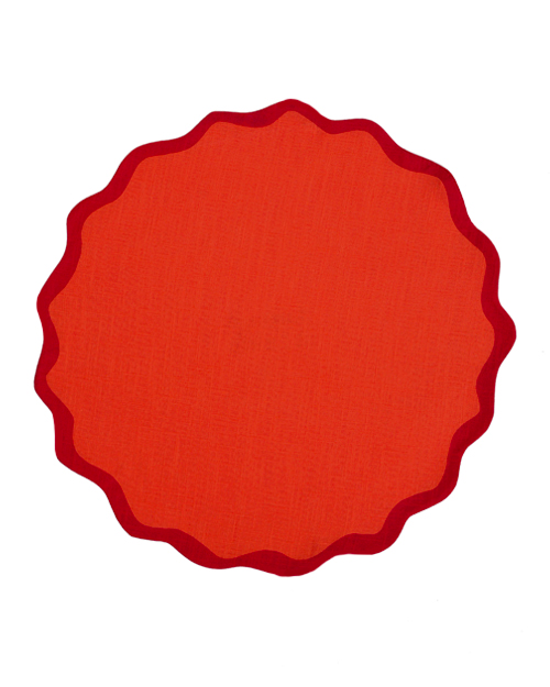 Tischset VAGUE orange & rot Bild 2