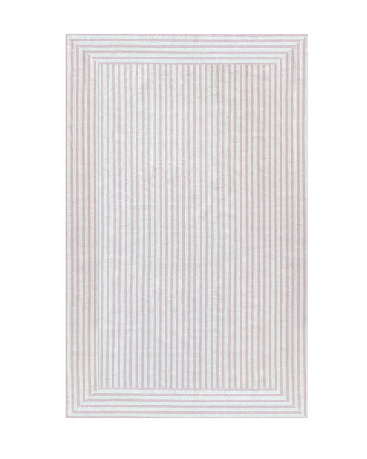 Tischdecke RAYURES ROSES cremeweiß & rosa Bild 2