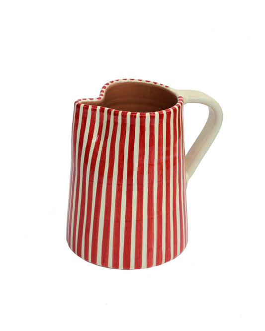 Krug VACANZA rot-weiß gestreift Bild 2