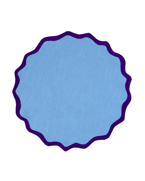 Tischset VAGUE hellblau & violett Bild 2