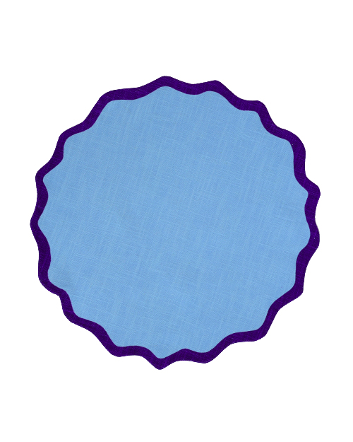 Tischset VAGUE hellblau & violett Bild 2