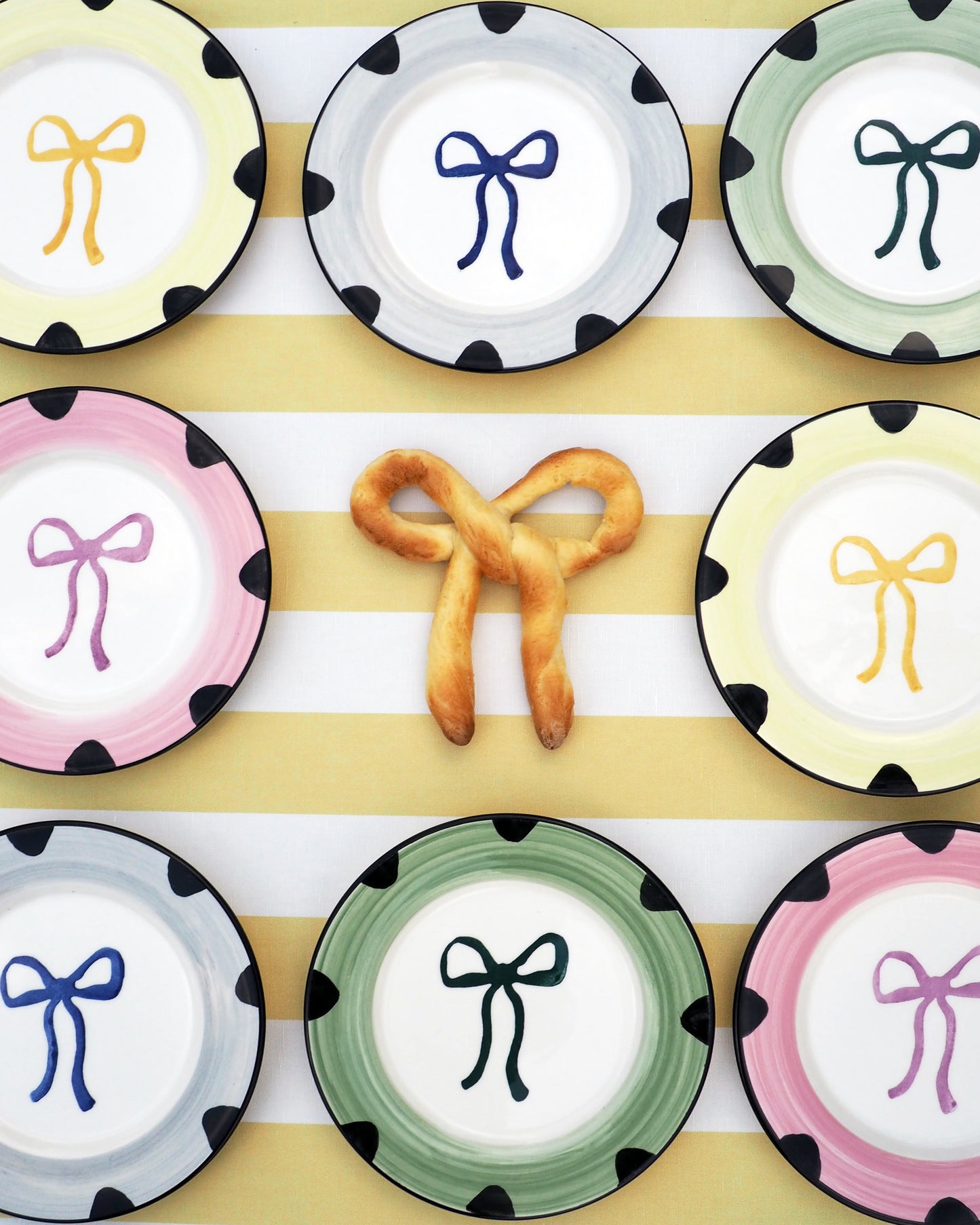 Teller BOW blau Bild 3