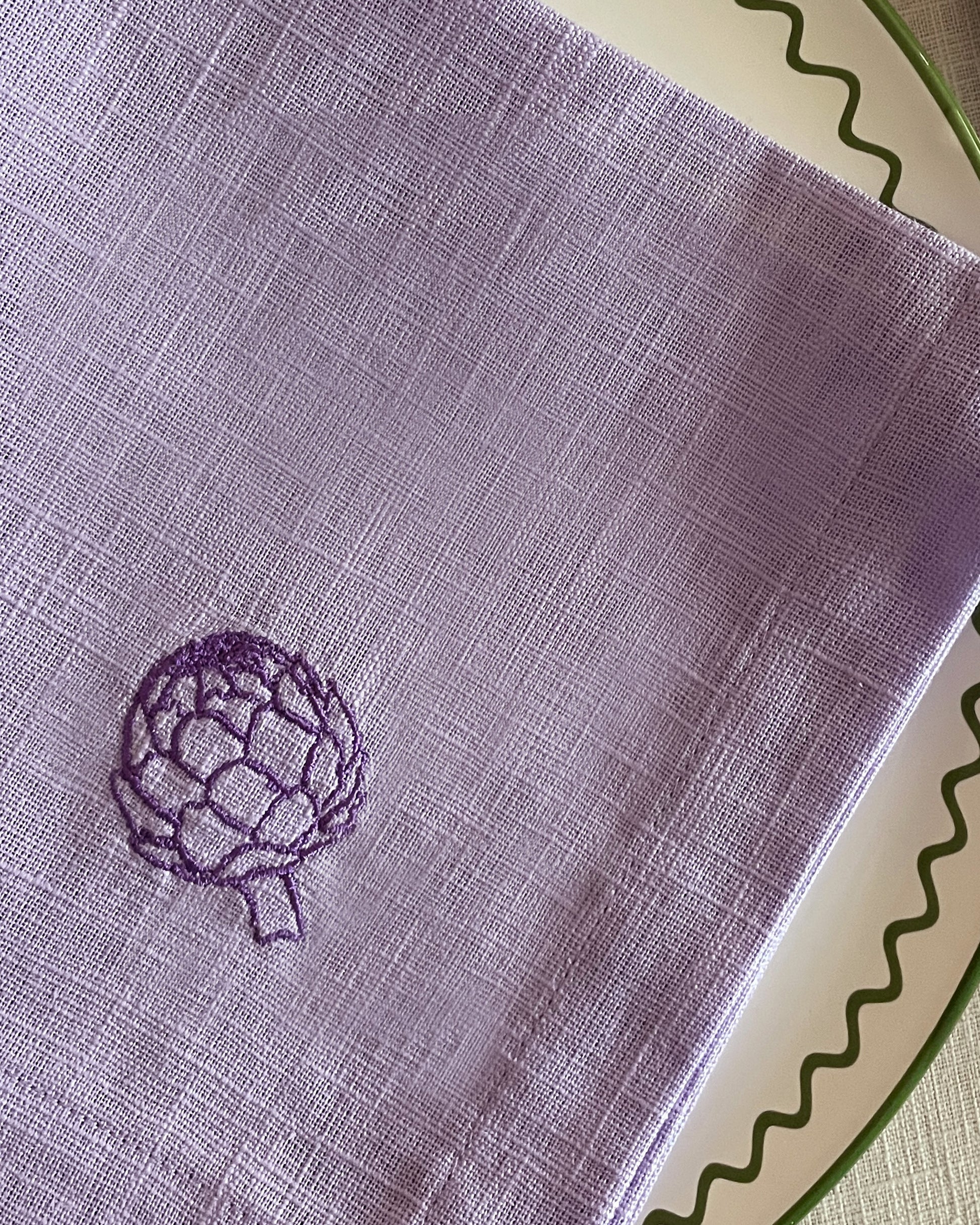 Serviette, 2er ARTICHAUT flieder & violett Bild 3