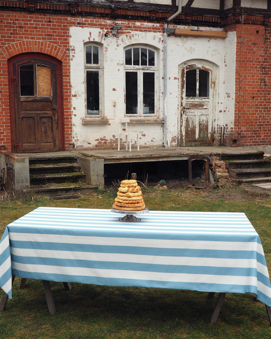 Tischdecke BIG STRIPES blau Bild 1