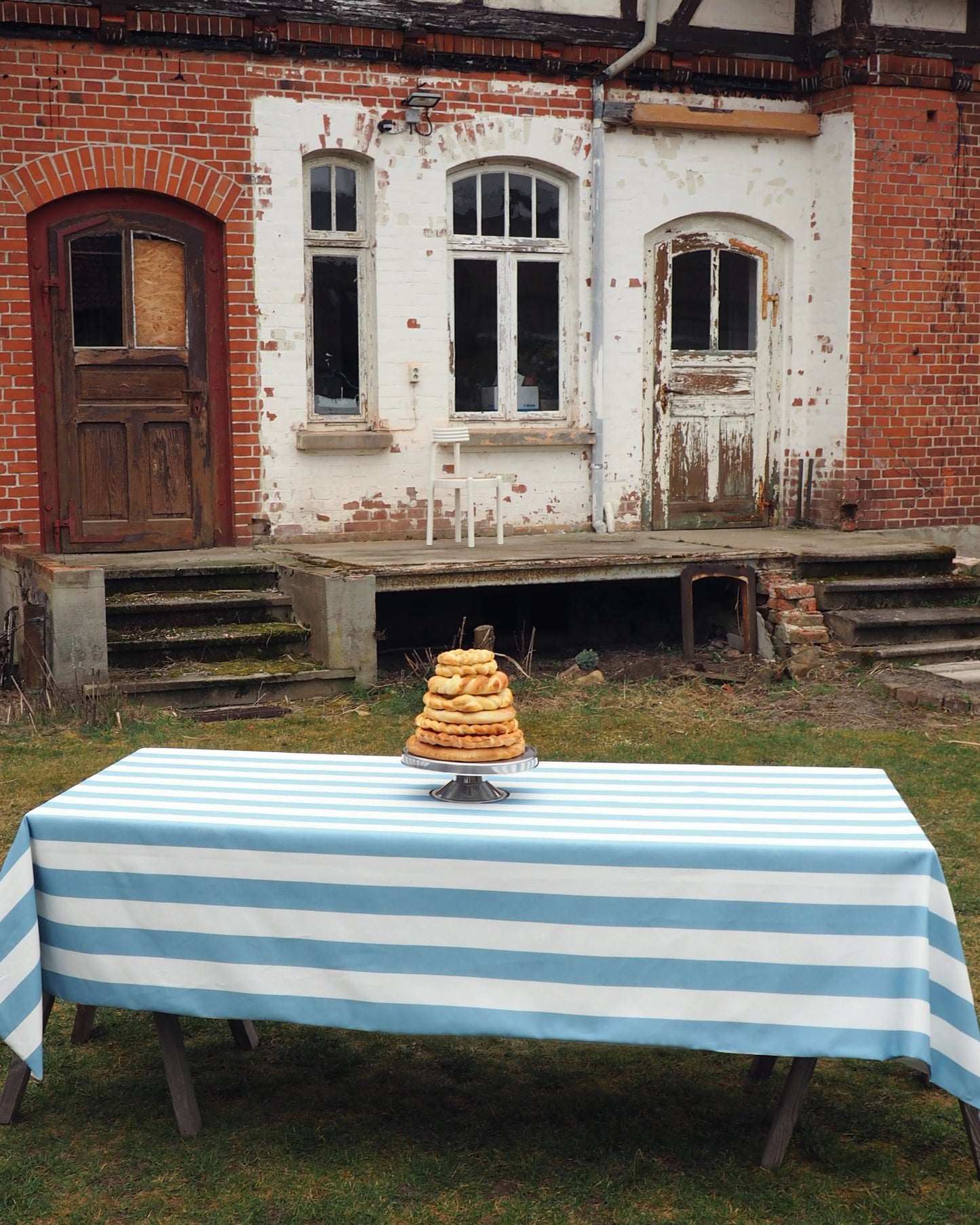 Tischdecke BIG STRIPES blau Bild 1