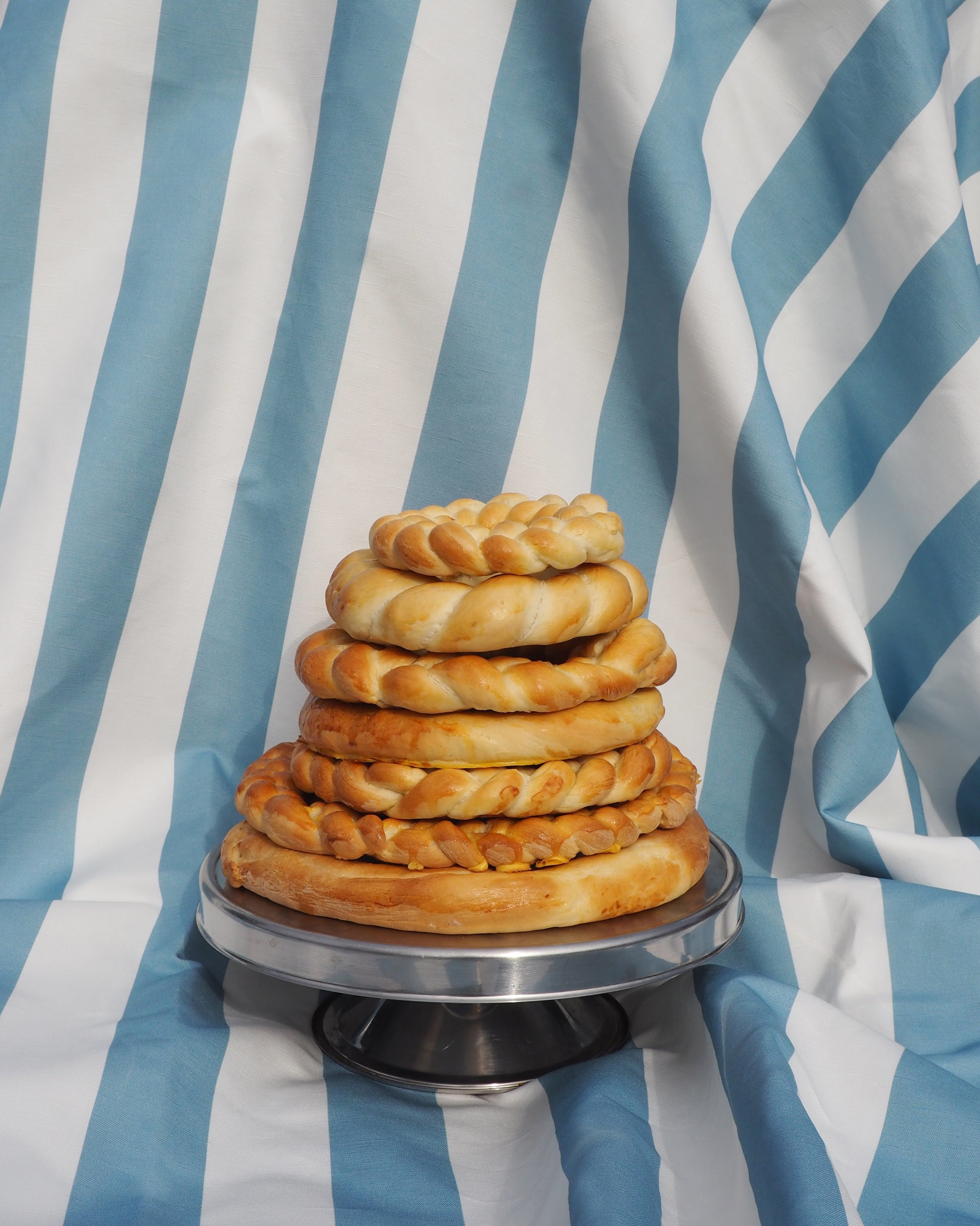 Tischdecke BIG STRIPES blau Bild 3