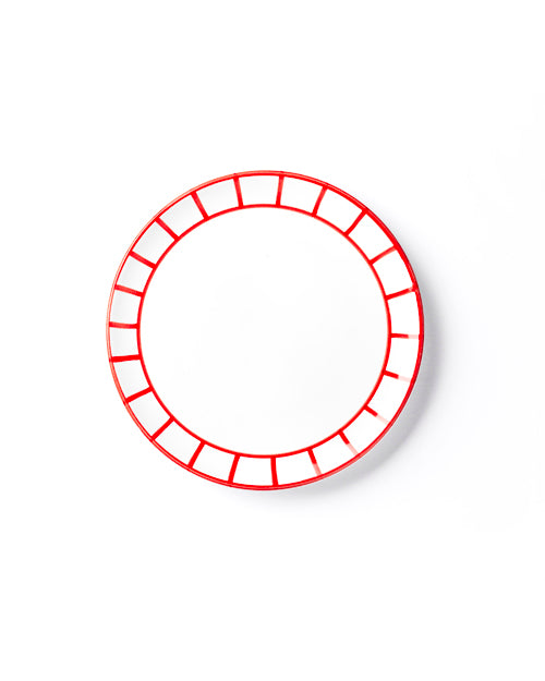 Teller LUNCH FENCE rot Bild 2