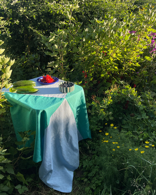 Tischdecke PICNIC hellblau-grün Bild 1