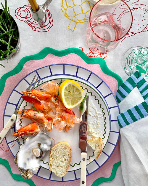 Tischset VAGUE rosa & mintgrün Bild 3