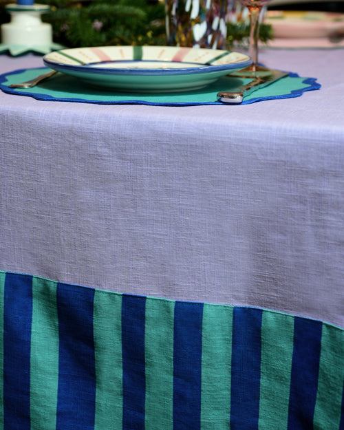 Tischdecke LILA AU DÎNER flieder, türkis & blau Bild 3