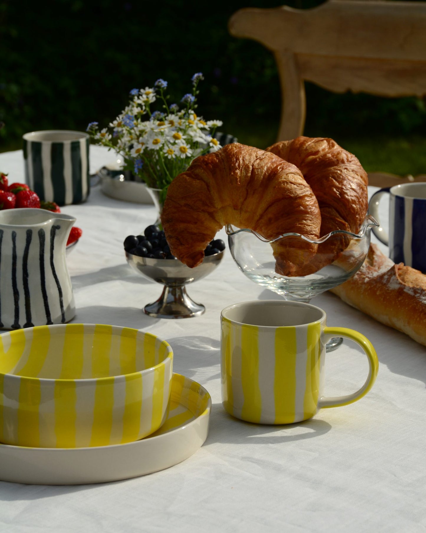 Becher STRIPES spiaggia yellow Bild 1