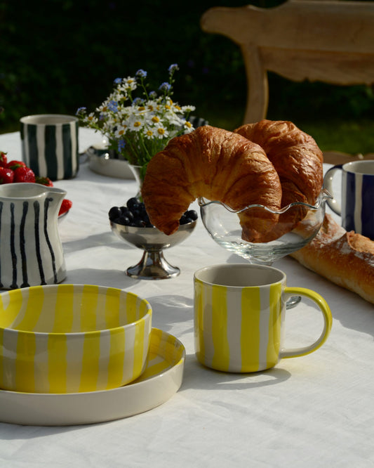 Becher STRIPES spiaggia yellow Bild 1