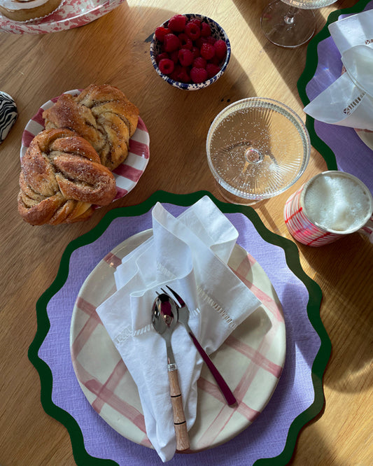 Tischset VAGUE flieder & dunkelgrün Bild 1