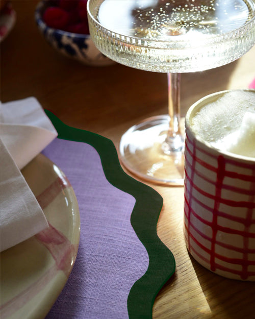 Tischset VAGUE flieder & dunkelgrün Bild 3