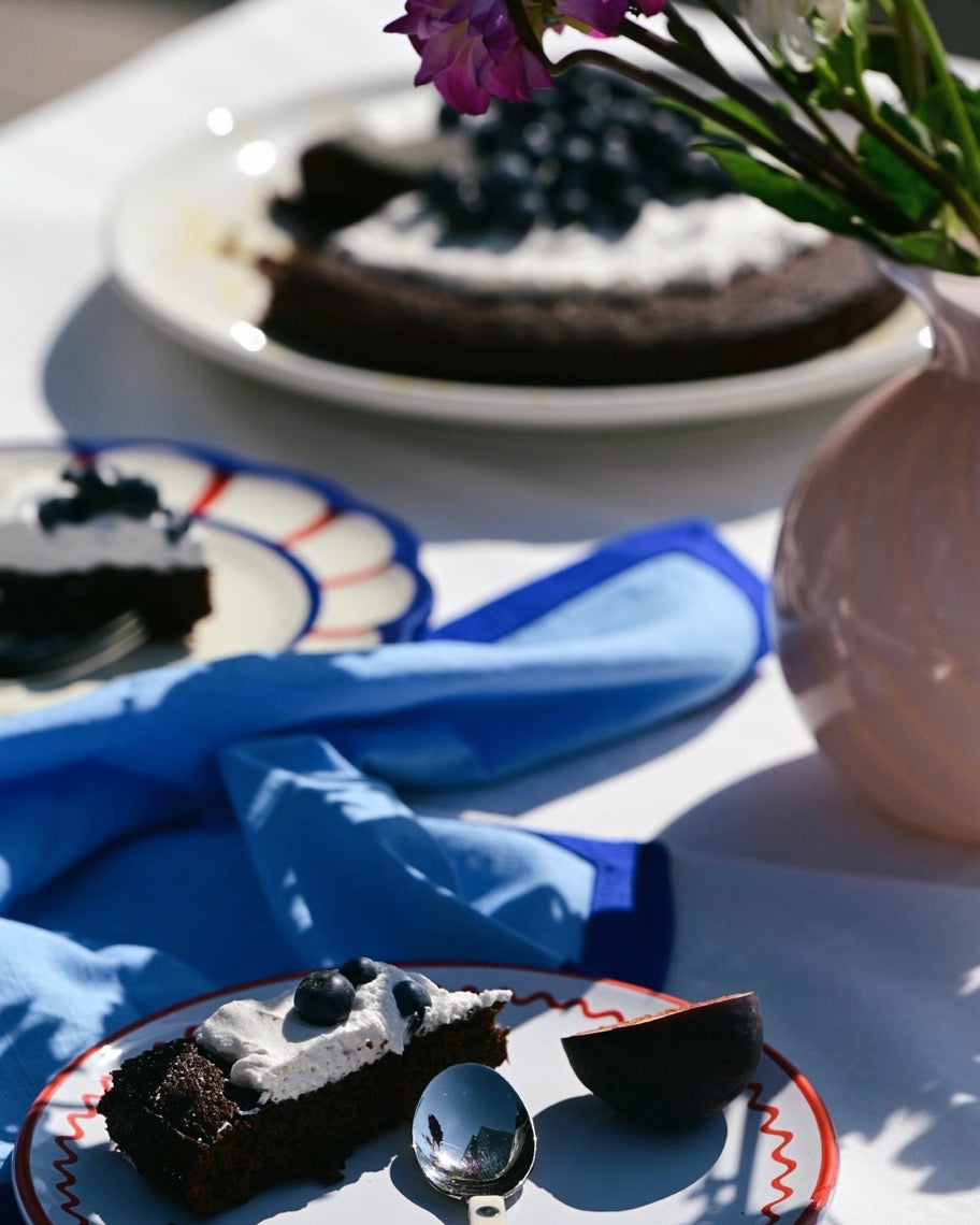 Serviette, 2er BINIOU hellblau & azur Bild 3