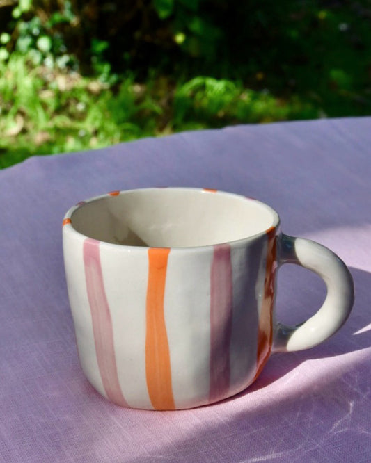 Becher RAYURES rosa-orange gestreift Bild 2