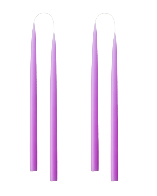 Kerzen HAND-DIPPED CANDLES 4er Set, 35 cm, pastel purple Bild 2