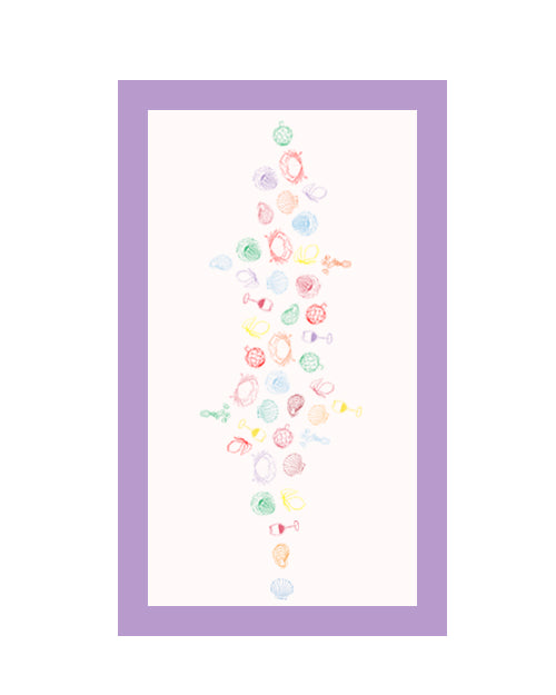 Tischdecke L'HUÎTRE ET SES AMIS weiß & multicolour Bild 2