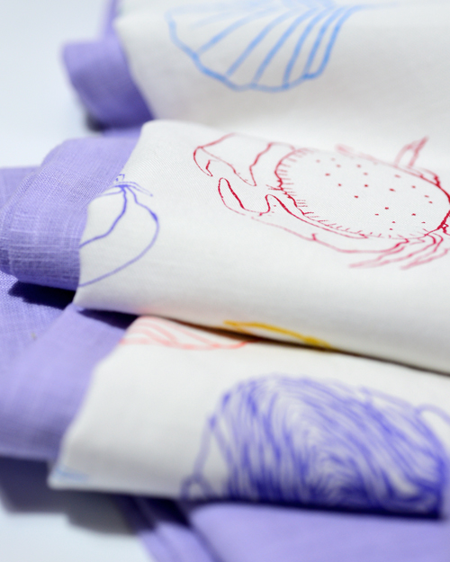 Tischdecke L'HUÎTRE ET SES AMIS weiß & multicolour Bild 5