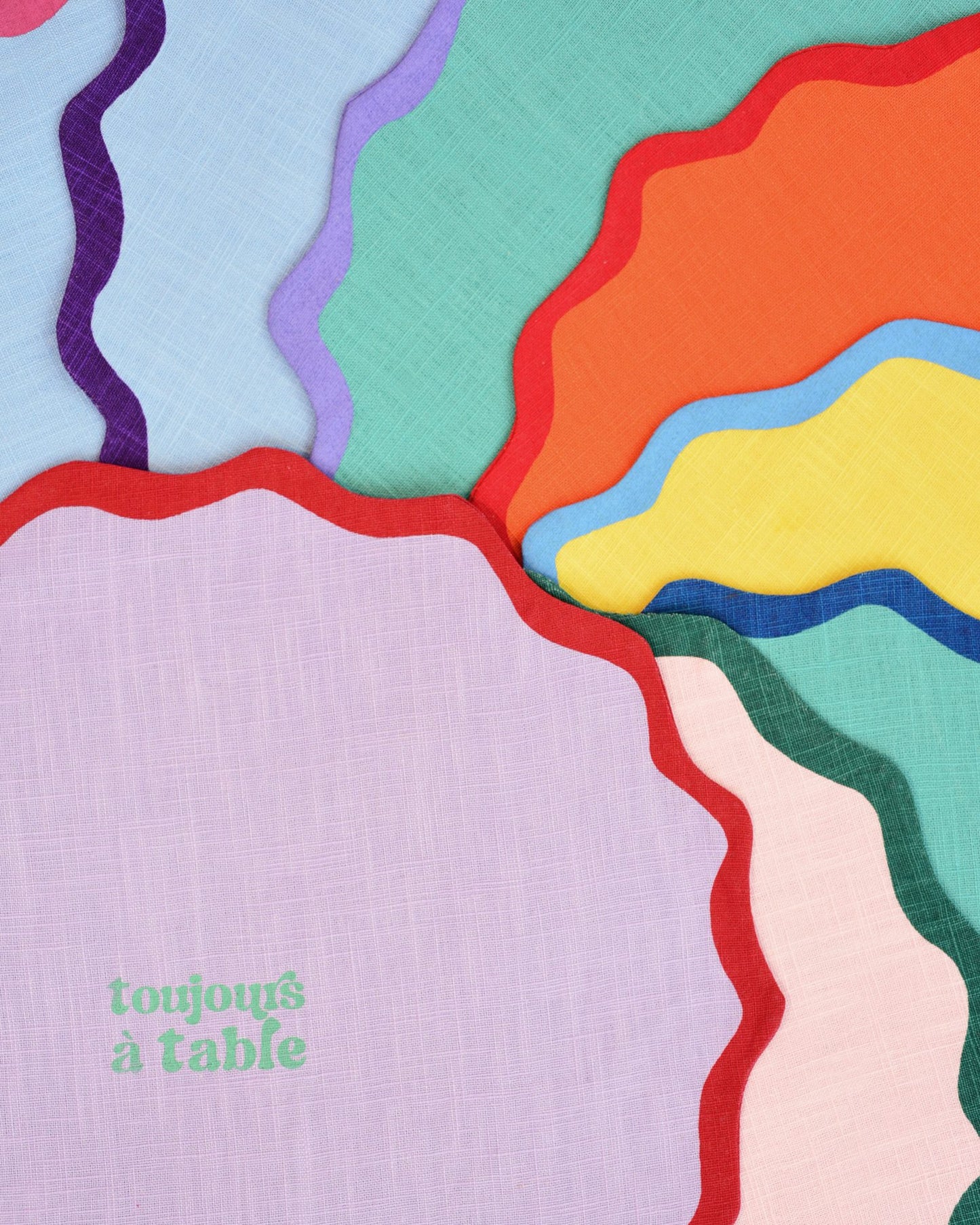 Tischset VAGUE flieder & blau Bild 3