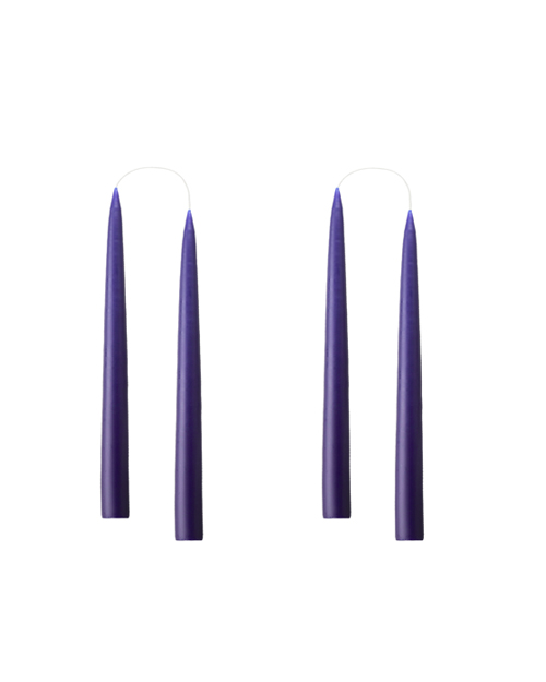 Kerzen HAND-DIPPED CANDLES 4er Set, 20 cm, antique blue Bild 2