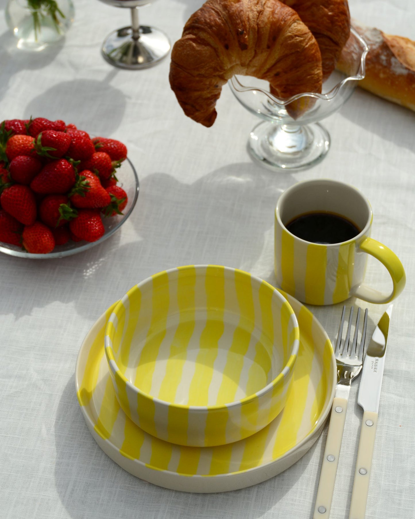 Schale STRIPES spiaggia yellow Bild 1