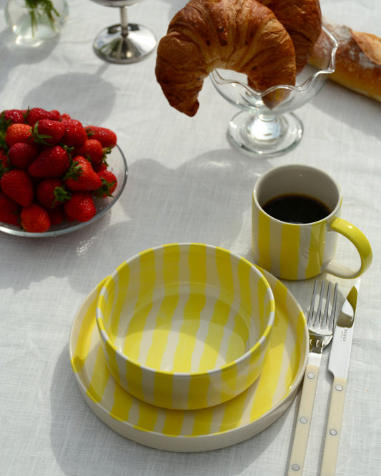 Schale STRIPES spiaggia yellow Bild 1