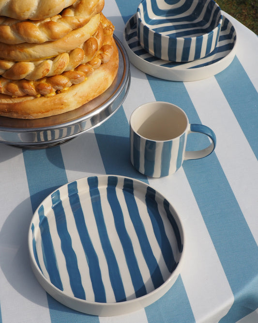 Teller STRIPES morning azzurro Bild 1