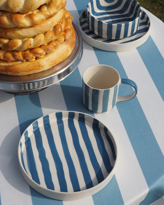 Teller STRIPES morning azzurro Bild 1