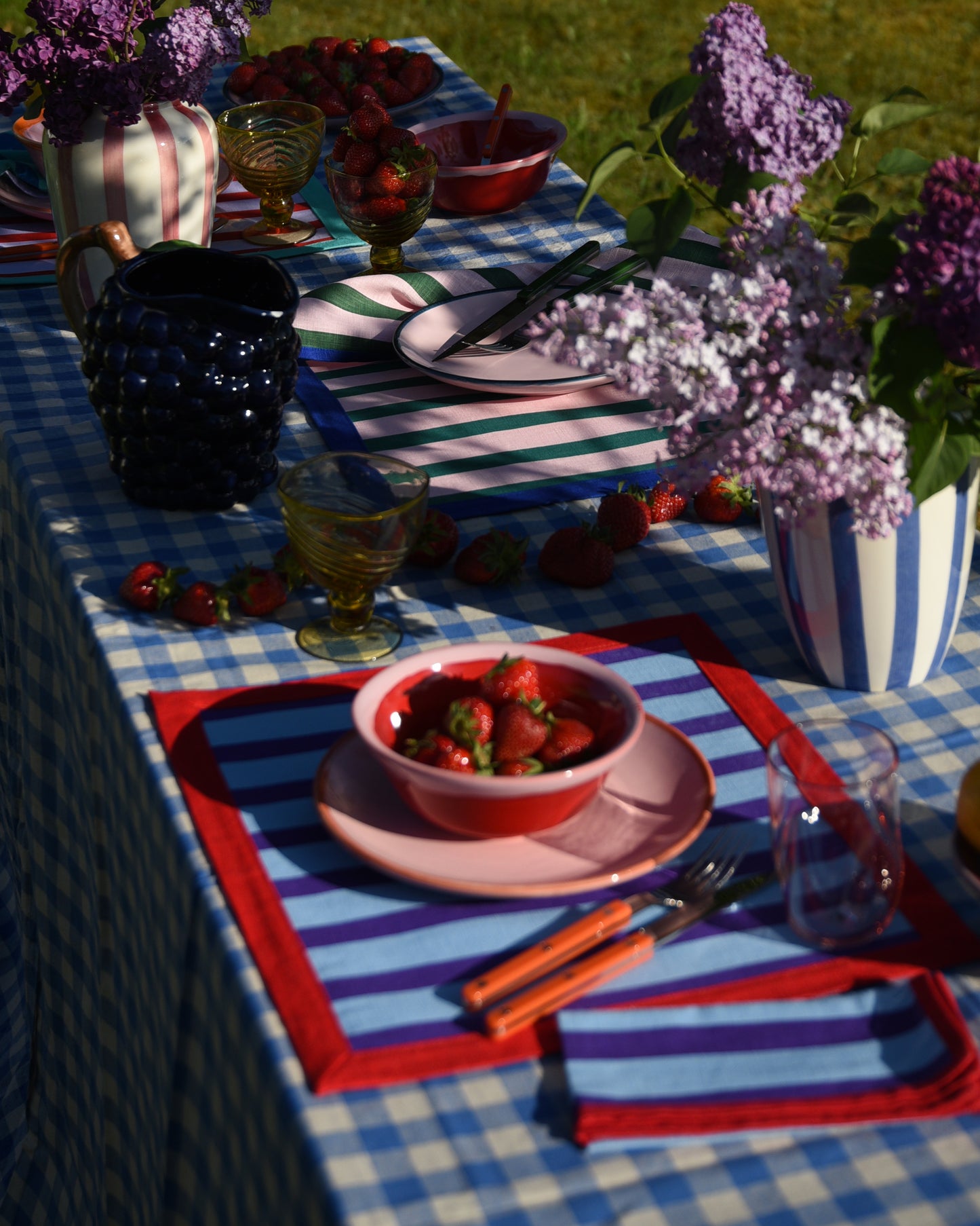 Tischset MARINIÈRE hellblau & violett Bild 3