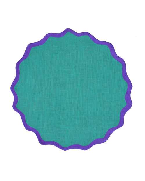 Tischset VAGUE türkis & lila Bild 2