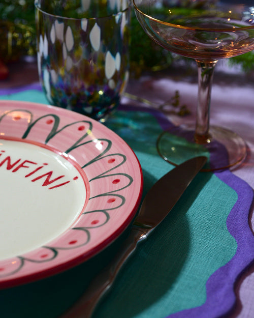 Tischset VAGUE türkis & lila Bild 3