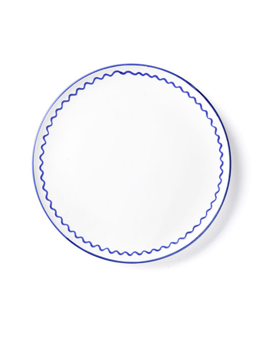 Teller DINNER ZIGZAG blau Bild 1