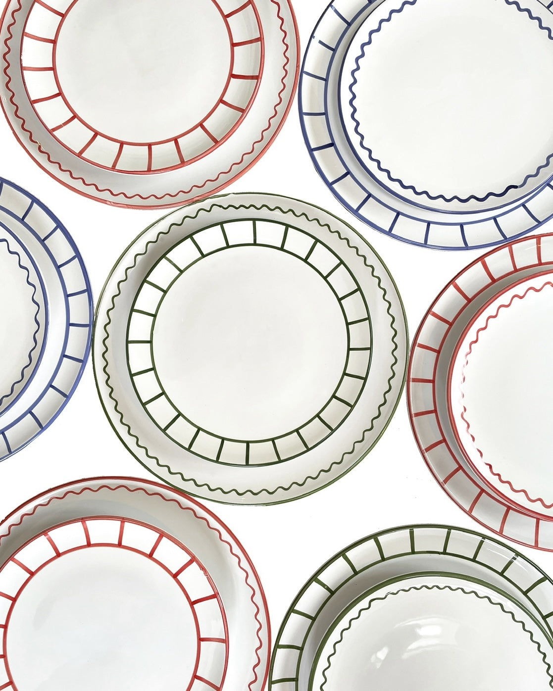 Teller LUNCH ZIGZAG rot Bild 3