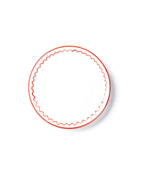 Teller LUNCH ZIGZAG rot Bild 2