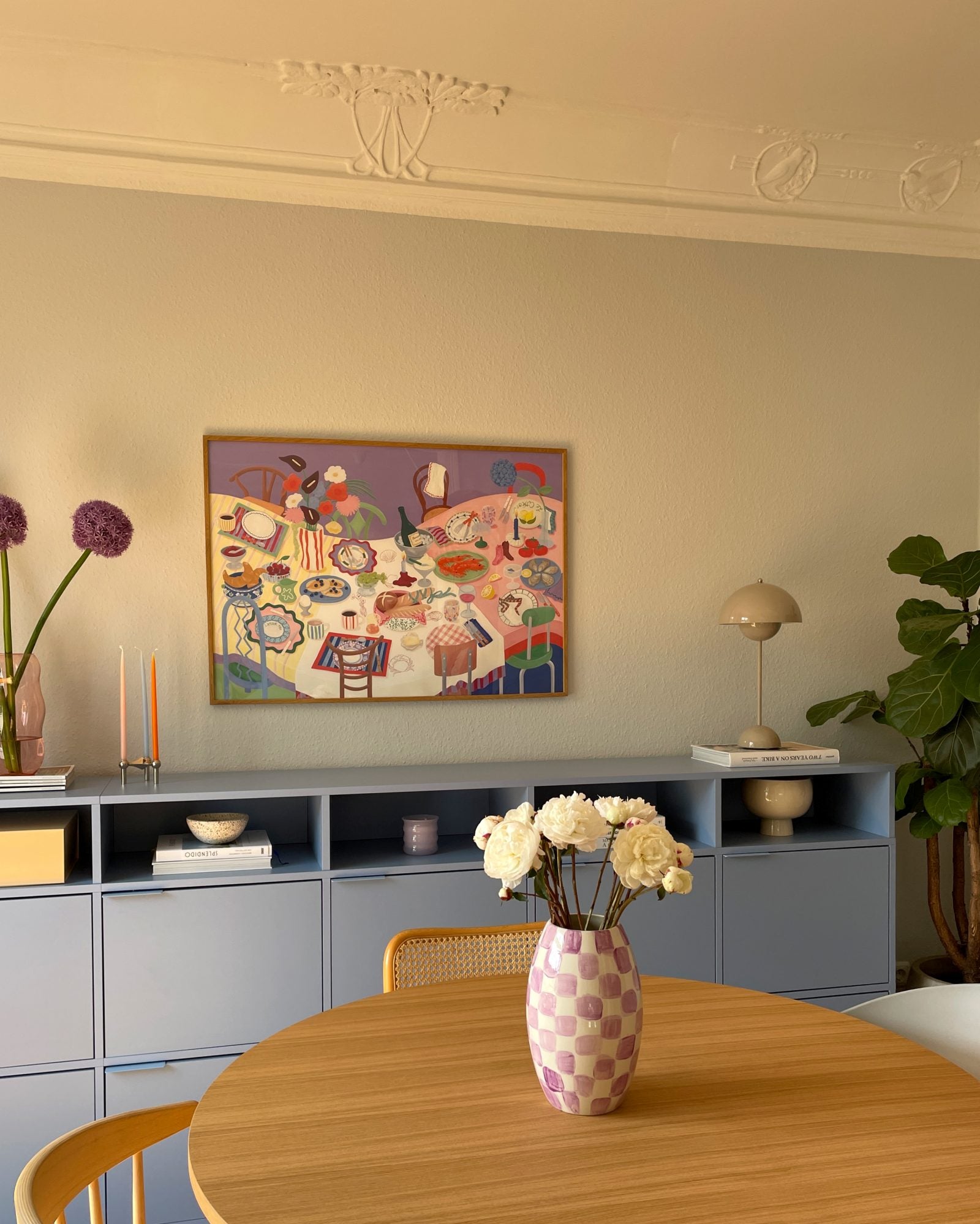 Poster 70 x 100 cm LA TABLE DES AMIS Bild 1