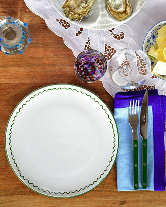 Teller DINNER ZIGZAG grün Bild 1