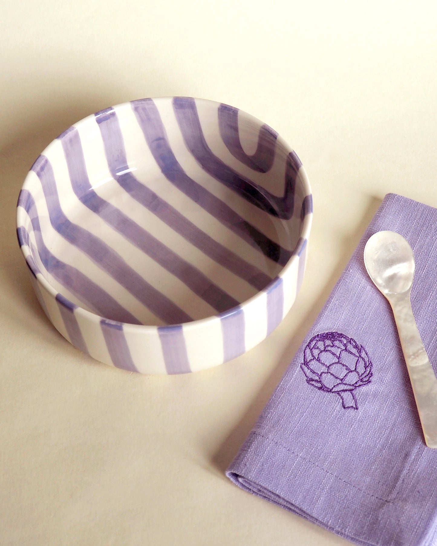 Schale STRIPES lila Bild 3