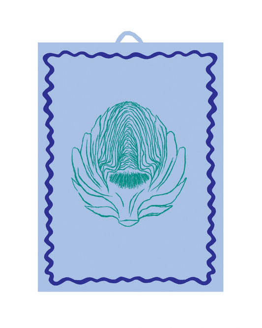 Geschirrtuch L'ARTICHAUT hellblau & mint Bild 1
